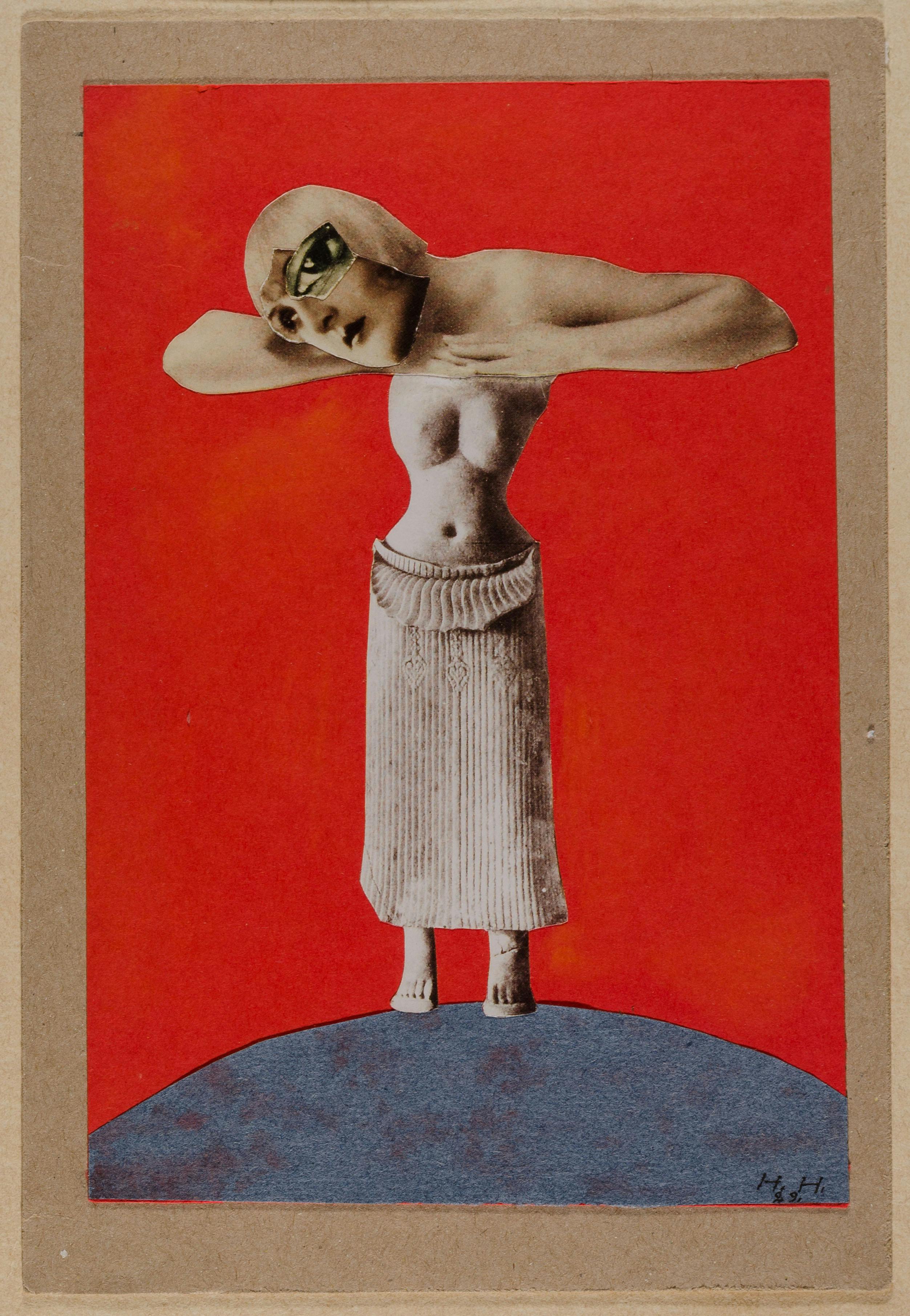 Hannah Höch, Ohne Titel (aus einem ethnographischen Museum), 1929, Collage, 22,3 x 15,3 cm, Museum für Kunst und Gewerbe, Hamburg, © 2023, ProLitteris, Zurich
