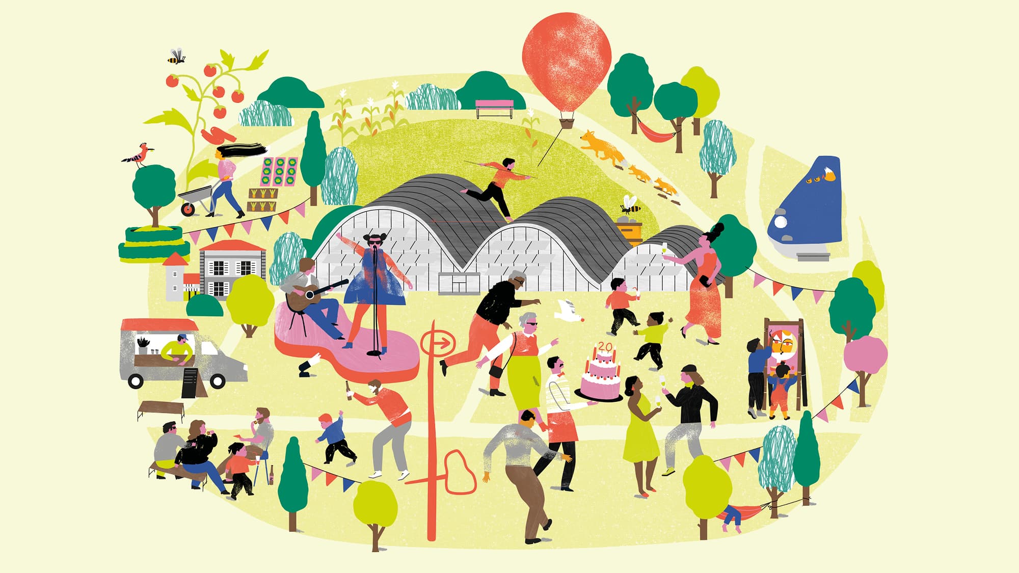 20 Jahre Zentrum Paul Klee und Creaviva, Illustration: Alice Kolb