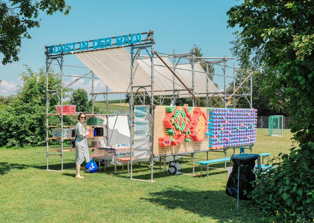 Gesamtansicht "Kunst in der Badi" Pavillon