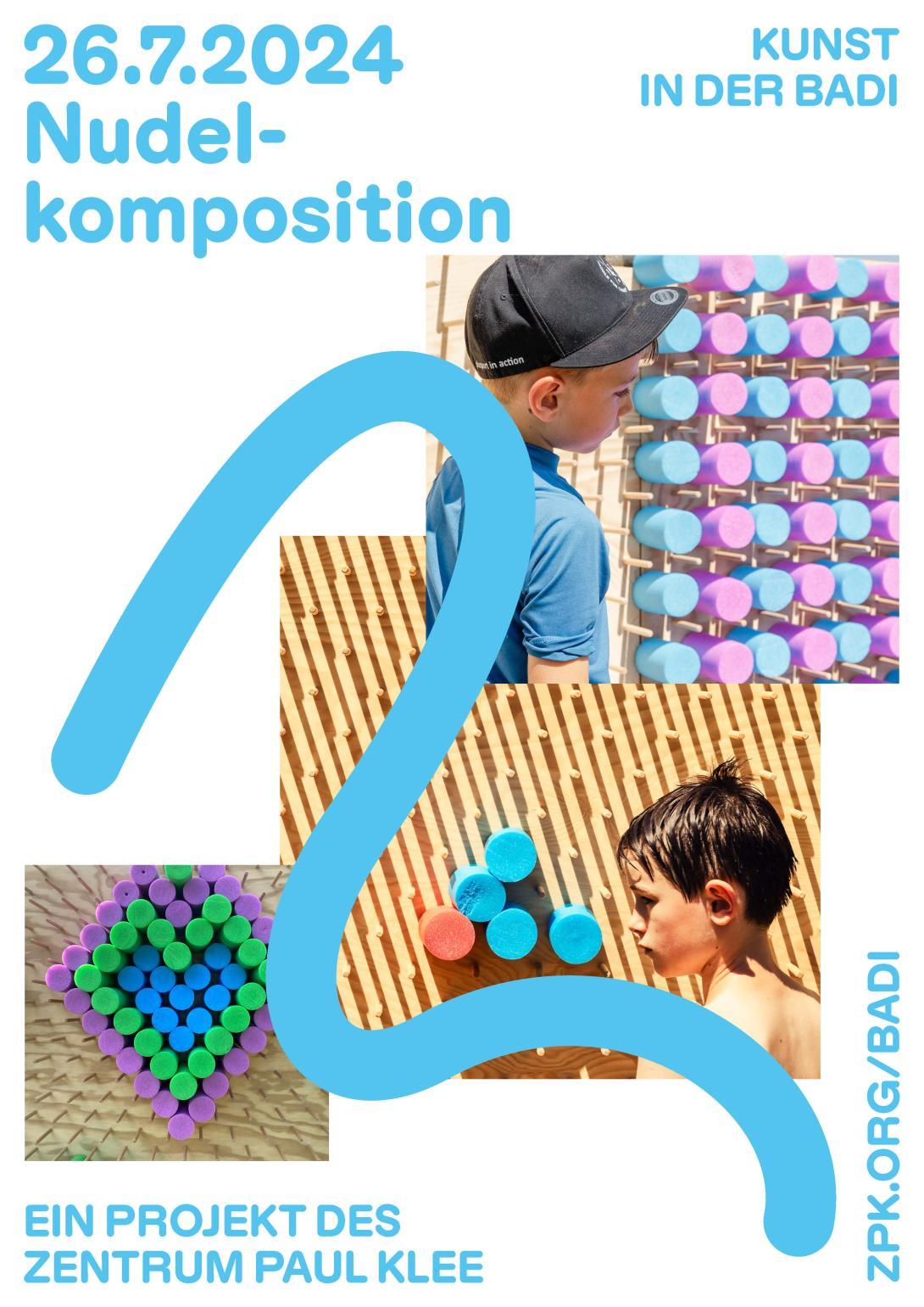 Dokumentationplakat zum Projekt Kunst in der Badi vom 26. Juli