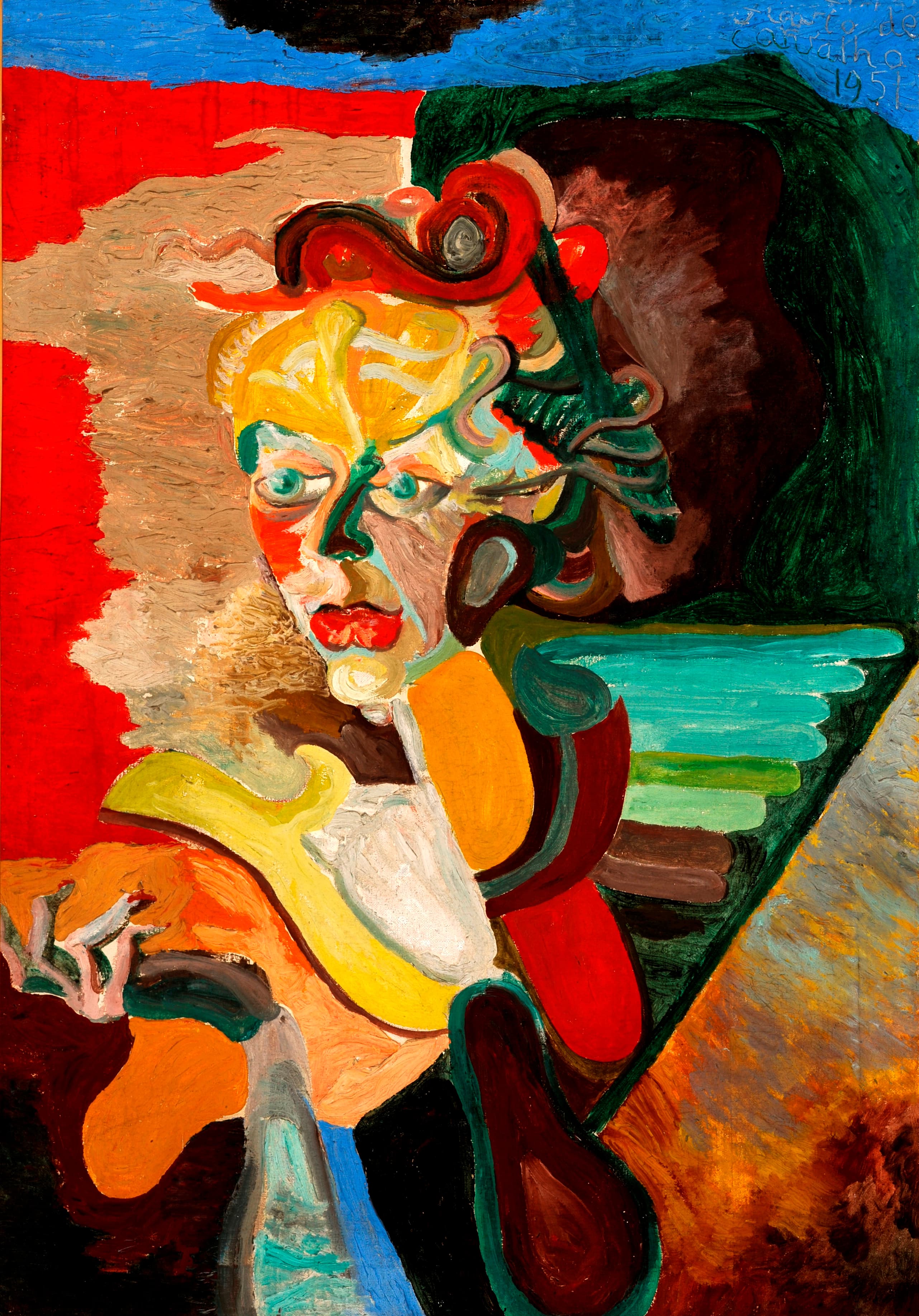 Flávio de Carvalho, Retrato de Ivone Levi, 1951