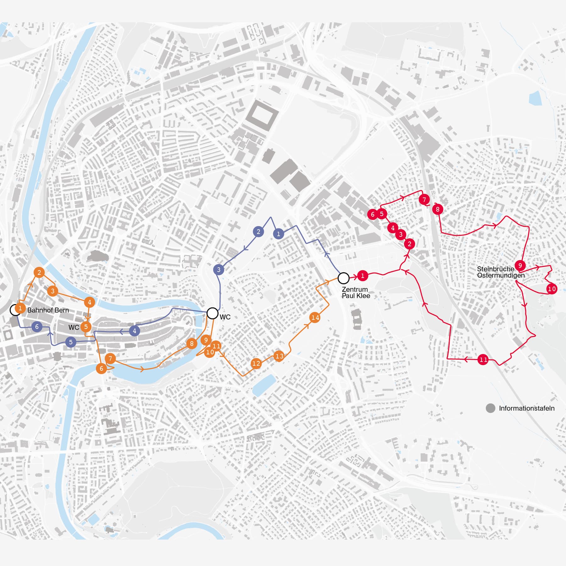 Wege zu Klee Stadtplan
